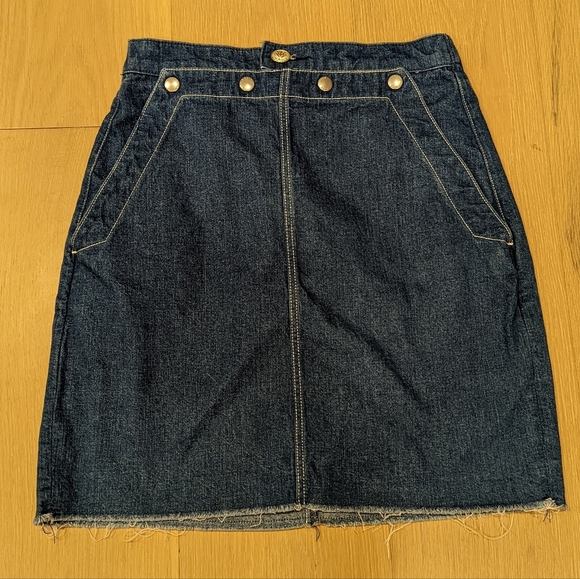 Denim Skirt with Button Details - Picture 1 of 7